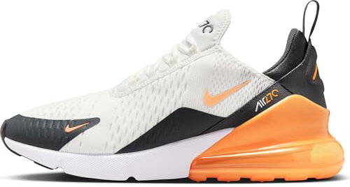 Nike Air Max 270 Schuhe für Herren, Scarpa Uomo, Summit White Laser Orange Antracite, 45 EU