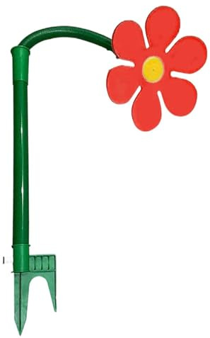 Arroseur sur pied pratique - Buse d'arrosage de fleurs - Prise de terre pratique - Arroseur de tournesol NTf277 (rouge, taille unique)