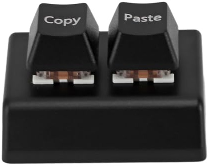 POENVFPO Teclado programable, 2 Teclas Mini, Interruptor de conmutación, conexión USB C, para Juegos de Ritmo, productividad en la Oficina y Uso doméstico