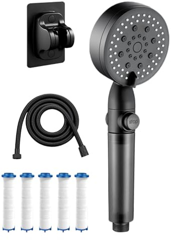 Tête De Douche Filtrante | Filtre pour Douchette | Pour Salle De Bains Maison Camping Car Camping Hôtel