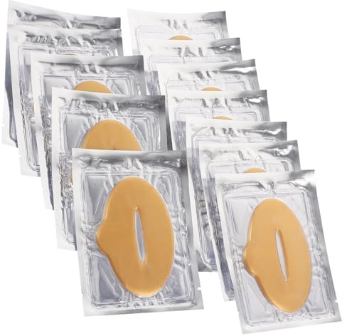 Mikikit Maschera per Labbra in Gel Idratante 25 Pezzi Cuscinetti Nutrienti Antirughe Trattamento Idratante Maschera per Labbra da Notte per Cura Delicata e Rigenerazione Quotidiana