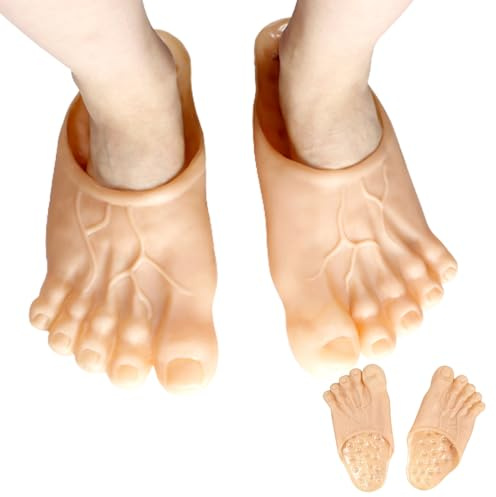 AwnsIMfreien Costume Accessories, Funny Feet Slippers Funny Costume Cosplay Dress Shoe Jumbo 10.63x5.12 inch Realistic Accessories Shoe Covers for Giant Shoes
