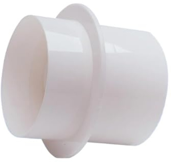 VXDEFP Ventilateur de Conduit, Clapet anti-retour rond en ABS 80-200 mm for tuyau d'échappement, anti-odeur, for hotte de cuisine, salle de lavage, ventilateur tubulaire en aluminium(150mm)