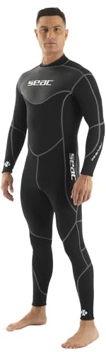 SEAC Sense Long Man, Traje de una Pieza sin Capucha para Snorkel y Buceo, Neopreno 3 mm