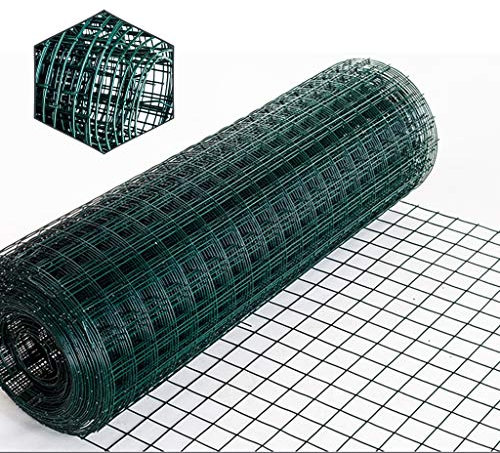 Rvlaugoaa Drahtzaun Gartenzaun Grün Maschendraht-Zaun, 30m PVC Verzinktem Draht-Zaun-Rolle für Garten Geflügelnetz Maschendraht Hardware-Tuch (Size : 2.2 mm Diameter)