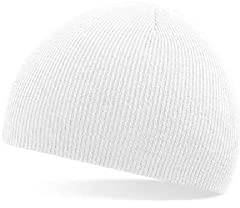 BetterStylz Chico Basic Beanie Winter Ganzjahres Strick Mütze (Weiß)