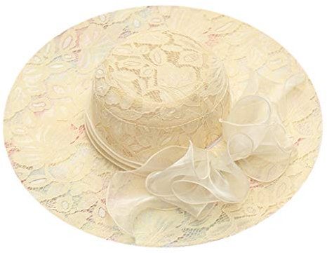 Zhiyao Damenhut Sommer Hut Bucket Hat Strand Fischermütze Anglerhut Wanderhut Faltbar Sommerhut Faltbarer Damen Herren Strandhut für Sommer Strand Kirche Party Hochzeit