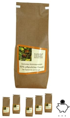 Kürbishof DEIMEL Steiermark/Austria - Kürbiskernmehl - 1000 g - 100% Vegan und natürlich - Pflanzliches Eiweiß
