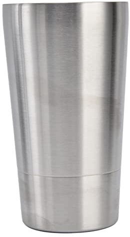 Chope à Bière Tasses en Acier Inoxydable Tasse Tasse à Bière en Métal à Double Paroi Chope à Bière Gobelet à Eau en Verre Tasse de Camping Tasses à Baril(True color large size 373ml)