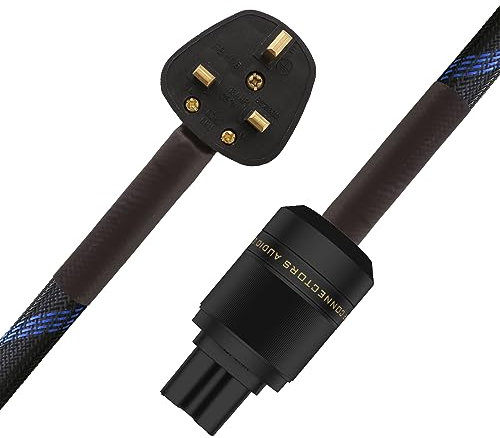 Brollitest 3M Audiophile Power Cable, Hi-Fi Home Audio Cable, OFC Male to Female (3M)