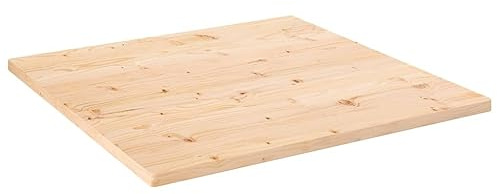 vidaXL Tischplatte, Ersatztischplatte für Couchtisch Beistelltisch Bartisch, Esstischplatte für Restaurants Cafés, Couchtischplatte Holztischplatte Schreibtischplatte, Massivholz Kiefer Quadratisch