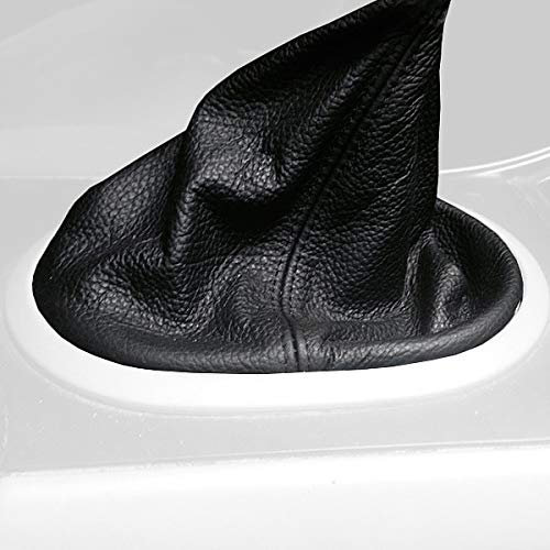RedlineGoods Schaltsack Manschette kompatibel mit Ford Escape 2005-07. Maßgeschneidert - Nicht universell. Echtes Top Qualitat Italienisches Alcantara. Schwarz mit Rotem Faden