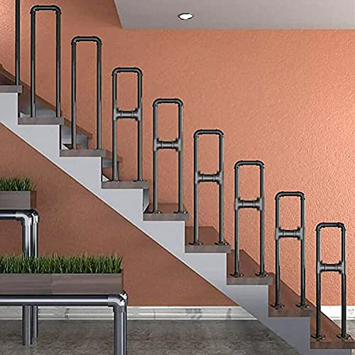 LQSYBHD Stair Handrails for Indoor Steps,Non- Slip Safety U-Shaped Corridor Railing,Outdoor Garden Terrace Decking Hand Rails Grab Bar,Concrete Wooden Steps Guardrail(Size:55cm/1.8 ft)