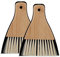 Relaxdays 2 Juegos Set 2 Escobas Mesa con Recogedor, Recogemigas Mantel, Barredor Escritorio, Encimera Bambú/Metal, Negro/Natural, 1,5 x 13 x 16,5 cm