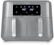 Tower T17137CGRY Vortx 8.5L Dual Basket Air Fryer with Dual Cook Function, 2400W, Grey & Chrome