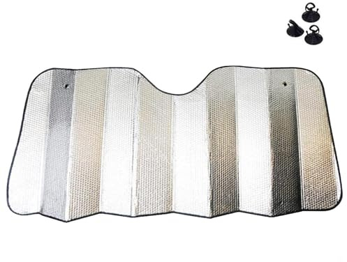 Prelisee Sonnenschutz Auto Frontscheibe Frontscheibenabdeckung Auto Hitzeschutz faltbar, Hitze(130 x 60cm)