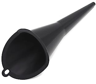 kesurpae Universal Auto Öl Fülltrichter Langstiel Wasser Kühlmittel Antisplash PP Tragbare Trichter Motorrad Betankungswerkzeug LKW, Schwarz