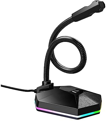 BESTonZON Konferenzmikrofon USB-mikrofon Biegsames Tischmikrofon Geräuschunterdrückendes Mikrofon RGB-haushaltsmikrofon Für Videokonferenz Klangverstärkung Heimstudio Büro Konferenz