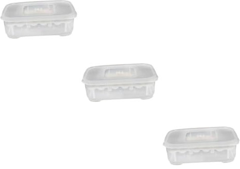 WOONEKY 3stücke Transparentes Brutkästchen Für Reptilien Mit Thermometer Vielseitige Inkubationsbox Für Schlangen Eidechsen Und Leicht Zu Reinigen Und Wiederverwendbar Für Eier