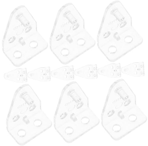 VOSAREA Blind Hold down Brackets 12pcs Plastic for Window Blinds Simple Design and Rust-resistant Holders Replacement Accessories for Secure Fixing