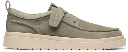 Clarks Herren Polden Moc, Salbeigrün Wildleder, Größe 45, Salbei-Wildleder, 46 EU
