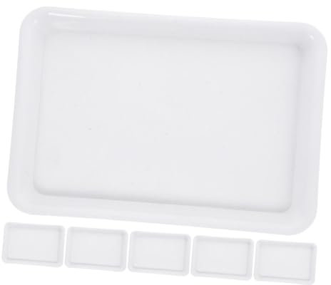 Garneck 6 Piezas Bandeja para Macetas Rectangular De Jardín Platos para Plantas De Interior Soporte para Recoger Agua Plato Maceta para Uso Terraza