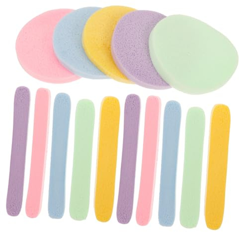 FRCOLOR 60pezzi Spugne Compresse Per Lavaggio Del Viso Spugnette Per Pulizia Dei Cosmetici Materiali Di Morbide e Confortevoli