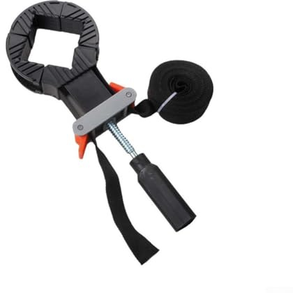 Shophubio Abrazadera de marco con correa de nailon ajustable de 4 m y cuatro accesorios de esquina para bricolaje, piezas de trabajo cuadradas/rectangulares - Abrazadera de banda para muebles y