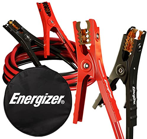 Energizer Cavi di avviamento per Batteria dell'auto, Cavi Booster automobilistici per impieghi gravosi per l'avviamento di Emergenza di batterie scariche o deboli (16 Piedi (Calibro 6)