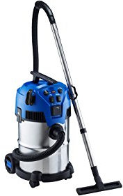 Nilfisk 18451553 Multi II 30T INOX Staubsauger mit Steckdose und halbautomatischer Reinigungsfunktion Heimwerker, Kunststoff, Blau/Grau