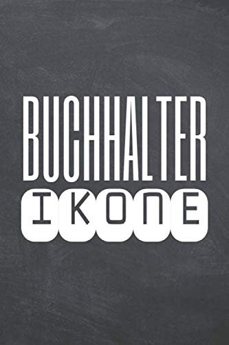 Buchhalter Ikone: Buchhalter Punktraster Notizbuch, Notizheft oder Notizblock - 110 Seiten - Büro Equipment & Zubehör - Lustiges Geschenk zu Weihnachten oder Geburtstag