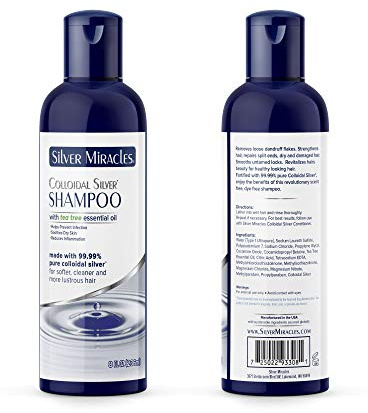 Silver Miracles Colloidal Silver Shampoo With Tea Tree Essential Oils