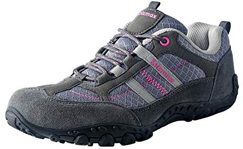 Knixmax Chaussures de Randonnéeen Plein Air Baskets de Montantes pour Femmes Gris 41 EU