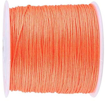 RENSHENKTO Craft - Corda elastica in nylon per perline, in tessuto elasticizzato, colore arancione
