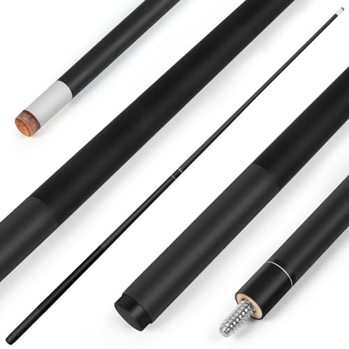 Kmise Pool Stick Set von 1 Profi Billard Pool Queue Stick - Embedded Ink Pattern 18,19,20g Pool Stick - aus Fiberglas Graphit Composite (Schwarz)