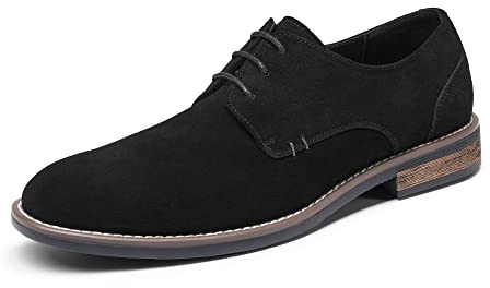 Bruno Marc Chaussures Costume Homme Entreprise Officiel Urban à Lacets en Daim Oxfords et Derbies Noir URBAN-08-E Größe 43 (EUR)