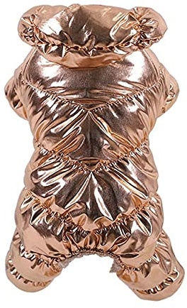 FUNZE Hundkläder vinter fransk bulldog hundkläder för liten hund bomull vadderad varm outfit jacka för chihuahua husdjurskläder