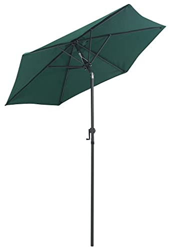 FIRBNUS Ombrellone Da Balcone 200x211 cm Ombrellone Da Spiaggia in Alluminio Ombrelloni Da Giardino Tenda Ombrelloni Da Esterno Verde
