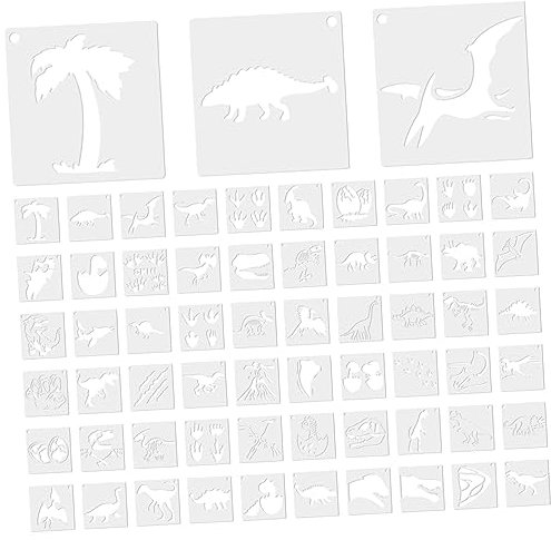 FELTECHELECTR 60pcs Pet Material Animal Painting Templates Animal Stencils for Boys and Girls Crafts Reusable Decorative Sign Stencils