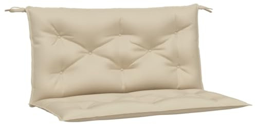 vidaXL Gartenbank-Auflagen 2 STK. Beige 100x50x7 cm Oxford-Gewebe