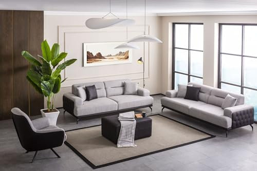 Generisch Sofas & Couchs sofagarnitur Lotus 3-3-1 wohnlandschaft Moder Zeitloses Designe Wohnzimmer Sofa wohnlansschaft mit schlaffunktion