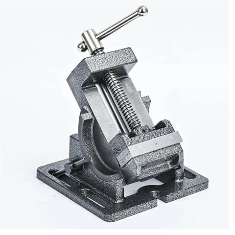 ZEEGII Kippbarer Maschinenschraubstock Fräsmaschinenschraubstock Kippbarer Pressenschraubstock mit einstellbarem Winkel Schraubstock 75 mm Schraubstockklemme