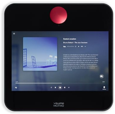 Volumio Audiophile Streamer, Transport and Headphone Amplifier with Integrated DAC, All-in-One Audio Player, DSD256, PCM 768 kHz/32 bit, 8 Inch Touchscreen with Dedicated App