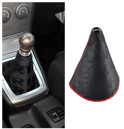 Adunsiaoto Auto Schaltknauf Kit Auto Schaltknauf, Auto Segeltuch Gear Shift Knob, Car Gear Shift Boot Lever Knob Cover, Schaltmanschette Ersatz Für Transporter, Schaltknauf Abdeckung(Schwarz)