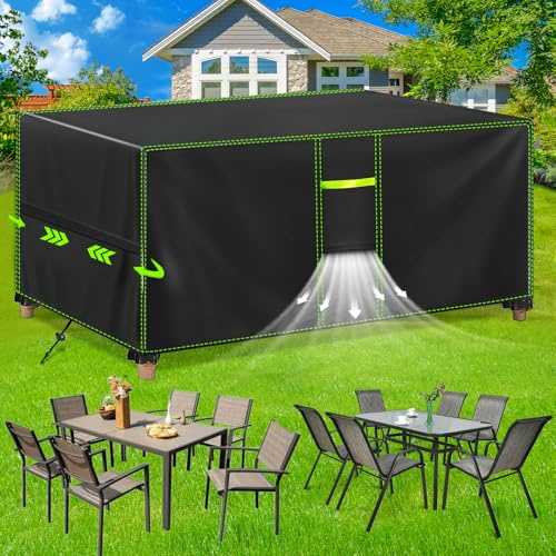 FORTRY Funda Muebles Jardín Impermeable 420D, invierno 120x90x75cm