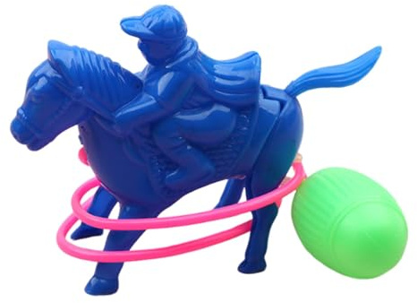 CoudarTitie Hüpfspielzeug mit Luftdruck, Pädagogisch Wertvoll für Kinder, Realistische Plüschtiere, Kleines Hüpftier, Ideal für Kindertag Und Feiertage, Pferd