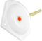 ABOOFAN Space Saving Corner Sink Small Wall Mounted Plastic Wash Basin for Bathroom Rv Balcony Easy Installation Aesthetic Fan Shape Versatile Use