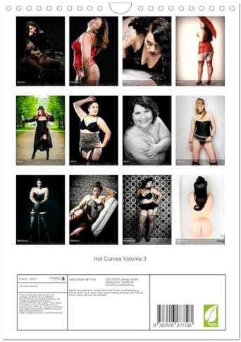 Hot Curves Volume 3 (Wandkalender 2026 DIN A4 hoch), CALVENDO Monatskalender: Große Frauen zeigen ihre heißen Kurven, Teil 3 (CALVENDO Erotik)