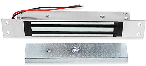 AccessShield Verrou magnétique électronique, serrure électromagnétique à porte unique CC 12 V, serrure magnétique de sécurité pour systèmes de contrôle d'accès, force de maintien de 60 kg (180 kg）