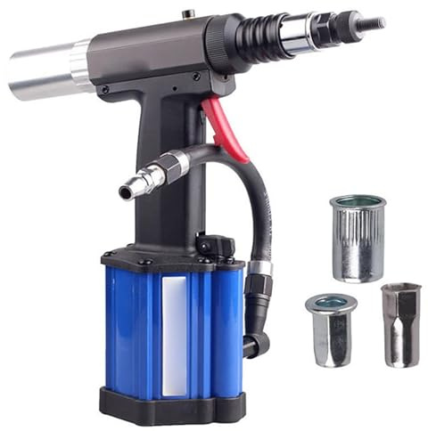YXZQLOZ Pneumatic rivet gun, heavy duty pneumatic hydraulic rivet nut tool mechanical tools, construction, home improvement, for split nuts, lantern rivet nuts